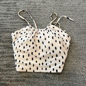 Lime Ricki High Neck Halter Swim Top